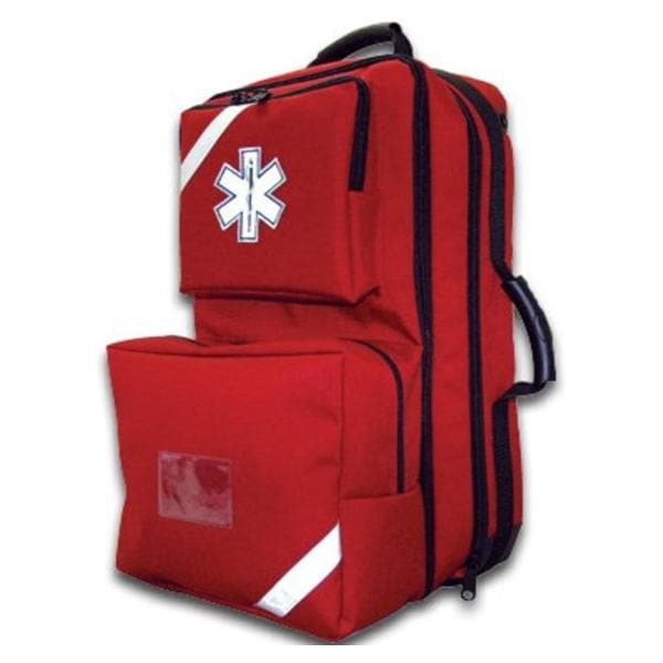 Fieldtex Products, Inc Backpack AED 14x6x24" Red Zipper Closure Load-Bearing Strap Each - 911-84550RD