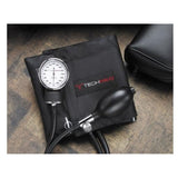 Dukal Corporation Sphygmomanometer Aneroid Tech-Med Deluxe Size 12 Large Adult Arm Black Each - 2010X