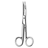 Sklar Instruments Scissors Operating 4-1/2" Sharp/Sharp Smooth Curved Stainless Steel Each - 13-2045