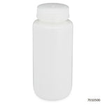 Globe Scientific Bottles, Diamond RealSeal, Wide Mouth Round, HDPE with PP Closure