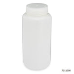 Globe Scientific Bottles, Diamond RealSeal, Wide Mouth Round, HDPE with PP Closure