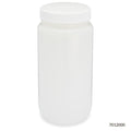 Globe Scientific Bottles, Diamond RealSeal, Wide Mouth Round, HDPE with PP Closure, 2L, 6 of Case - GS-7012000