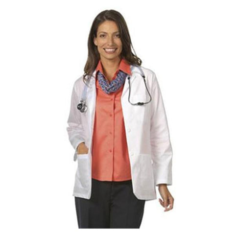 Fashion Seal Lab Jacket 65% Polyester / 35% Cotton Womens White Large Each - 125-L