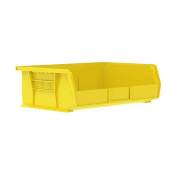Akro Bin Storage AkroBins 10-7/8x16-1/2x5" Yellow Polymer With Label Holder 6/Case - Mils - 30255