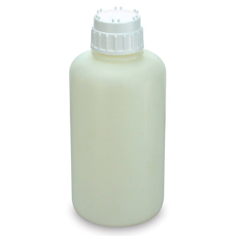 Globe Scientific Vacuum Bottle, Heavy Duty, HDPE with White PP 53mm Screw Cap, 2 L, 2 of Pack - GS-7092000
