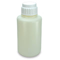 Globe Scientific Vacuum Bottle, Heavy Duty, HDPE with White PP 83mm Screw Cap, 4 L