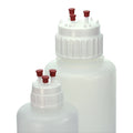 Globe Scientific Aseptic Transfer Closure for Vacuum Bottle, White PP