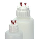 Globe Scientific Aseptic Transfer Closure for Vacuum Bottle, White PP