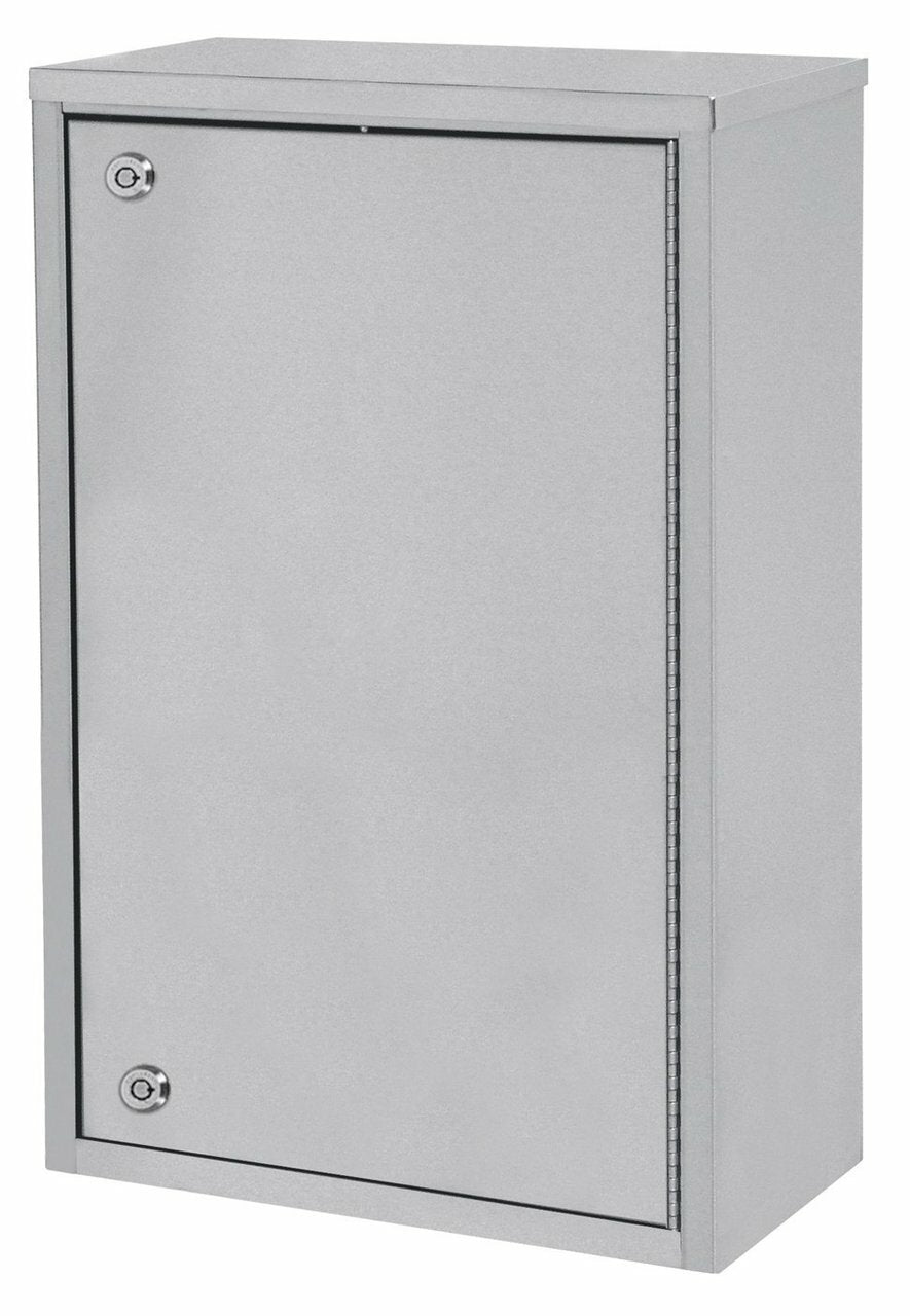 Omnimed Single Door Narcotic Cabinet with 4 Shelves (24"H X 16"W X 8"D)