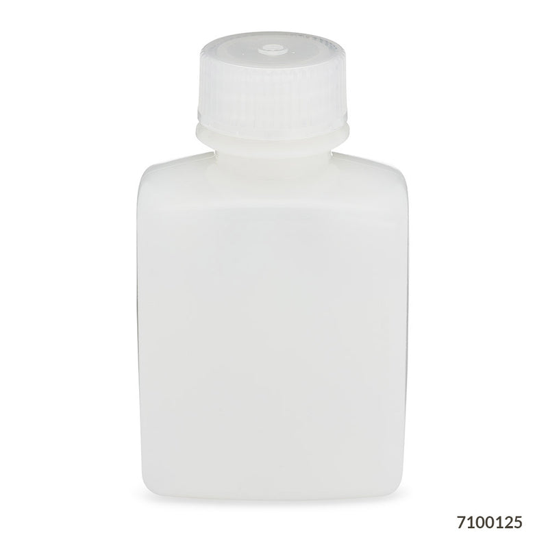 Globe Scientific Bottles, Diamond RealSeal, Wide Mouth Rectangular, HDPE with PP Closure