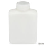 Globe Scientific Bottles, Diamond RealSeal, Wide Mouth Rectangular, HDPE with PP Closure