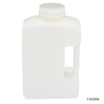 Globe Scientific Bottles, Diamond RealSeal, Wide Mouth Rectangular, HDPE with PP Closure