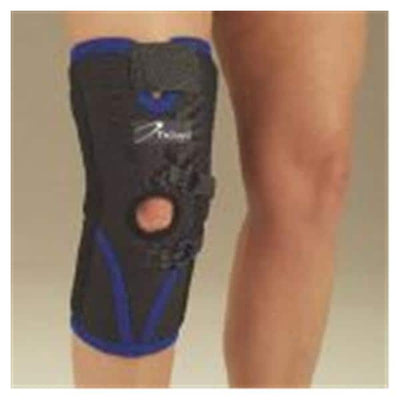 Deroyal Industries Inc Stabilizer Adult Patellar 1/8" Neoprene Black/Blue Size Medium Left Each - NEP779373L