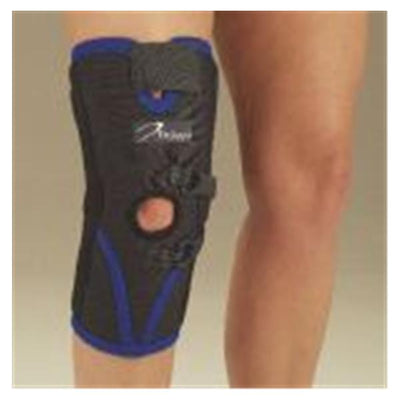 Deroyal Industries Inc Stabilizer Adult Patellar 1/8" Neoprene Black/Blue Size Medium Right Each - NEP779373R