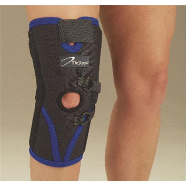 Deroyal Industries Inc Stabilizer Adult Patellar 1/8" Neoprene Black/Blue Size X-Large Left XL LEFT - NEP779375L