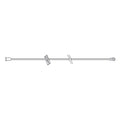 All IV Extension Set 16" Male/Female Luer Lock Connector 50/BX - Med Medical Products - 40-1600