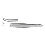 Miltex Forcep Dressing Graefe 2-3/4" Serrated Curved Stainless Steel Each - Integra Miltex - 18-818