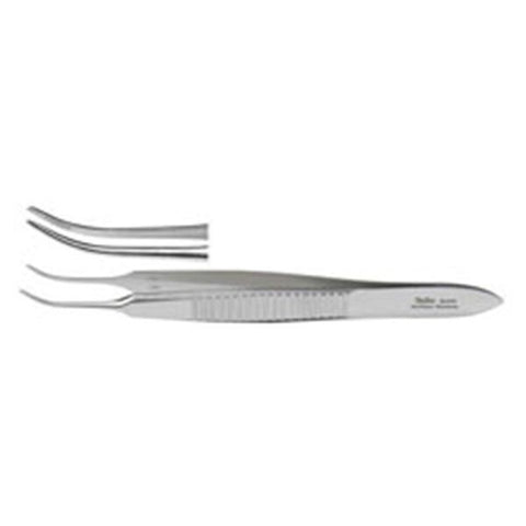 Miltex Forcep Dressing Graefe 2-3/4" Serrated Curved Stainless Steel Each - Integra Miltex - 18-818
