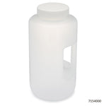 Globe Scientific Bottles, Diamond RealSeal, Wide Mouth with Handle, PP with PP Closure, 4L, 6 of Case