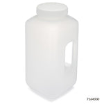 Globe Scientific Bottles, Diamond RealSeal, Wide Mouth with Handle, PP with PP Closure, 4L, 6 of Case