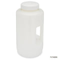Globe Scientific Bottles, Diamond RealSeal, Wide Mouth with Handle, Round, HDPE with PP Closure