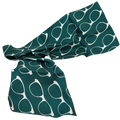 EYEGLASSES ON GREEN BACKGROUND SILK SCARF