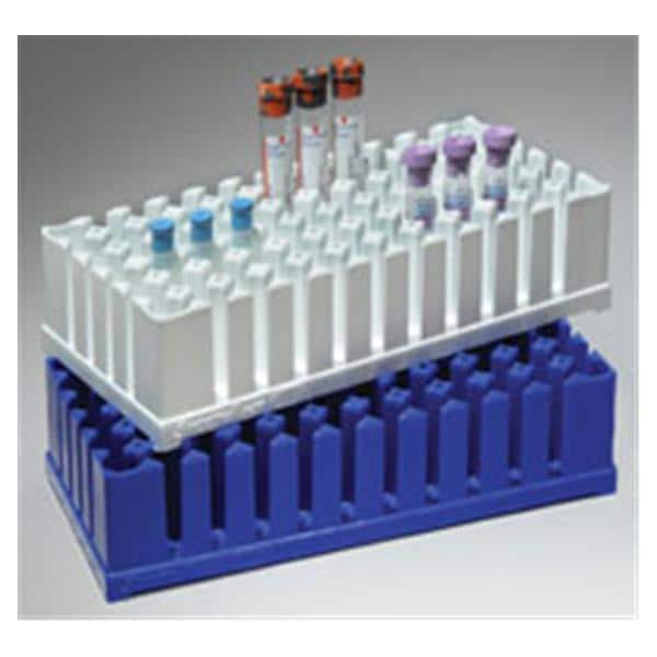 FTR Enterprises Smoothrack Tube Rack 10-16mm 72 Place Blue Each, 5 Each/CA - SR-B