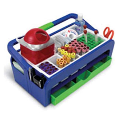 Heathrow Scientific, LLC Droplet Blood Collection Tray 16-8/10x10-4/10x6-7/10" Blue/Green Each - HS2200B