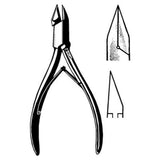 Sklar Instruments Splitter Nail 5" Straight Back/Tapered Jaw Sharp Double Spring SS Each - 97-1662