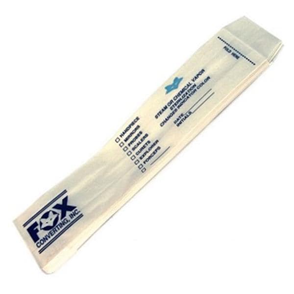 Fox Converting Inc Bag Sterilization 6.25 in x 14.75 in White 1000/CA - 100000104