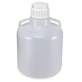 Globe Scientific Carboys, Round with Handles, LDPE, White PP Screwcap, Molded Graduations