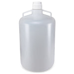 Globe Scientific Carboys, Round with Handles, LDPE, White PP Screwcap, Molded Graduations