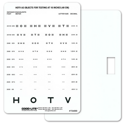 SLOAN LETTER NEAR VISION CARD