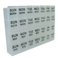 Carex Organizer Pill Mediplanner II Plastic Large Transparent Each - Apex Medical Corp - 70013L