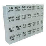 Carex Organizer Pill Mediplanner II Plastic Large Transparent Each - Apex Medical Corp - 70013L