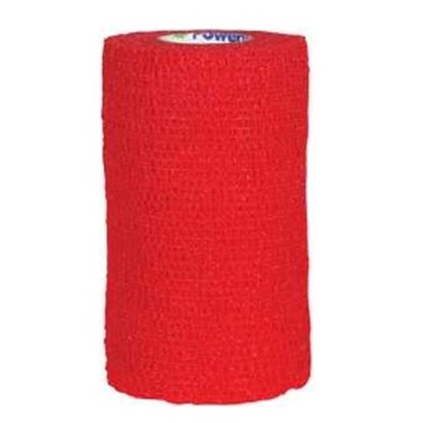 Andover Coated Products Tape Compression PowerFlex Elastic 2"x6yd Cohesive Red 24/Ca - 3720RD-024