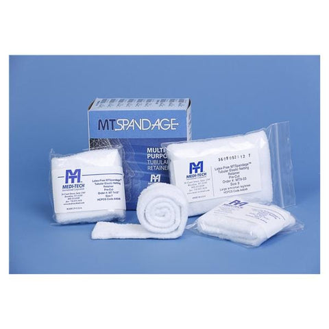 Medi Bandage MT Spandage 3x24" Dressing Elastic Net Pre Cut LF 50/Ca - Tech Intl Corp - MT3X24