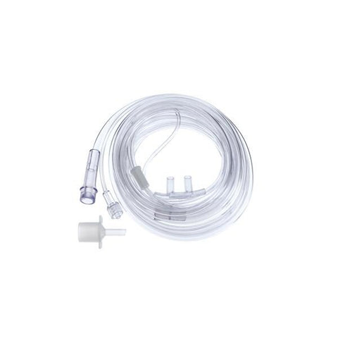 Hudson Respiratory Care Cannula etCO2 Sampling Softech Bi-Flo Adult 7 O2 Tb/7' CO2 Smpl Ln 25/CA - RHET45U