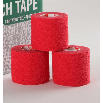 Cramer Products Tape Stretch Eco-Flex Elastic 2"x6yd Cohesive Red 24Rl/Ca - 285117