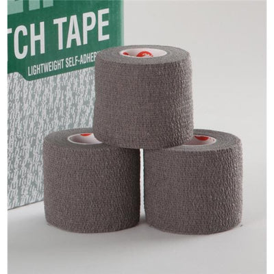 Cramer Products Tape Stretch Eco-Flex Elastic 2"x6yd Cohesive Grey 24Rl/Ca - 285119