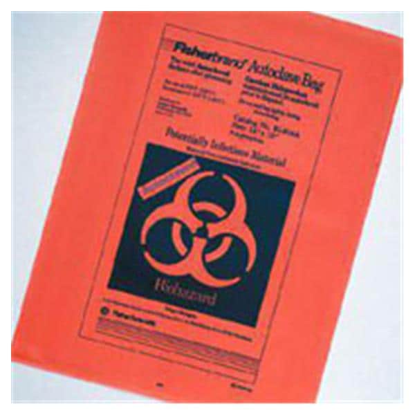 Fisher Scientific Co. Bag Sterilization 14 in x 19 in Orange 200/Pk - 01-814A
