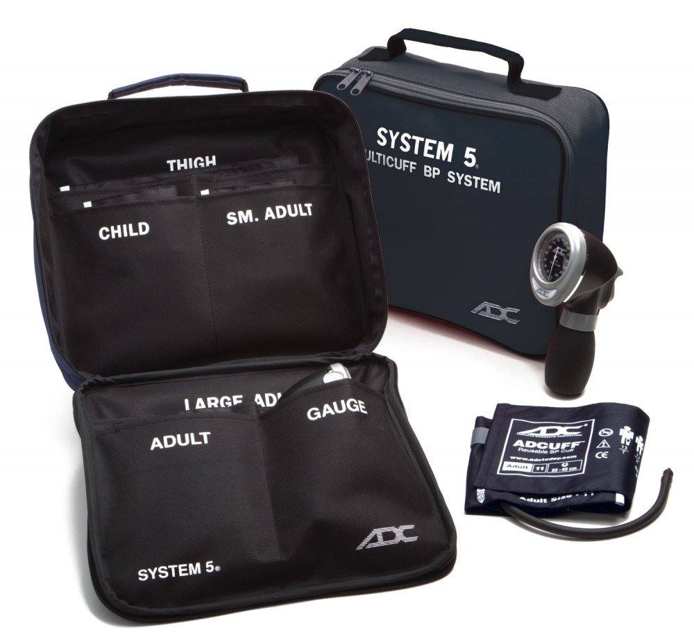 ADC Portable 5 Cuff Sphyg with Adcuff+