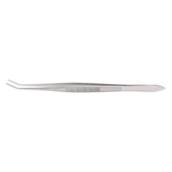 Miltex Forcep Utility Nugent 4-1/4" 1.2mm Wide Tip Smooth Curved Stainless Steel Each - Integra Miltex - 18-956