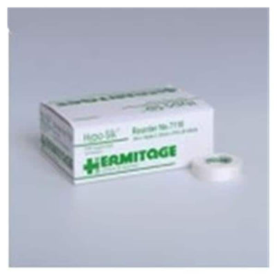 Dukal Corporation Tape Surgical Hermitage Silk Cloth .5"x10yd Adhesive White 24/Bx - HP7110