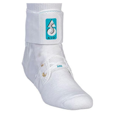 Medical Specialties Brace Stabilizer ASO Ank Ballistic Nylon BLat White Sz XS 10-11" Universal Each - 264001