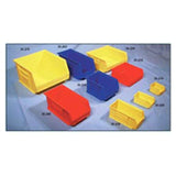 Healthmark Bin Storage AkroBins 7-3/8x4-1/8x3" Blue Polymer With Label Holder Eachch - 30-220 BL