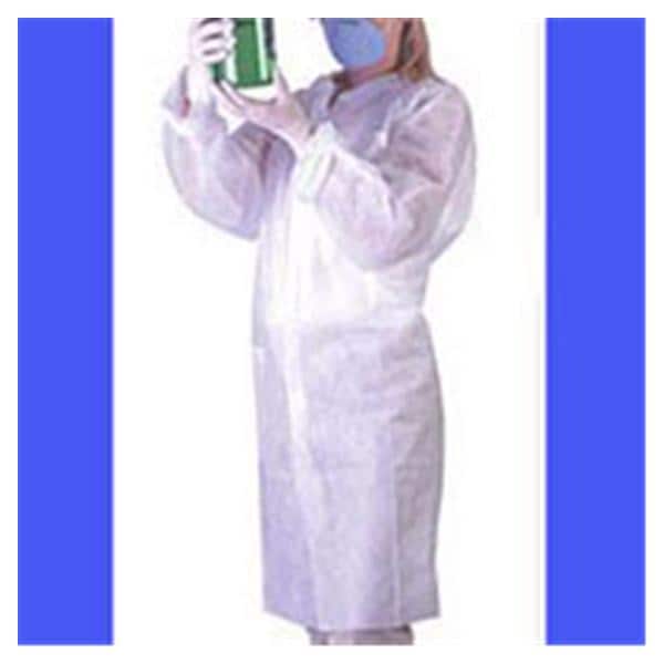 Sunrise Industries Lab Coat Splash Resist X-Large Blue 30/Ca - T3700-50-XL