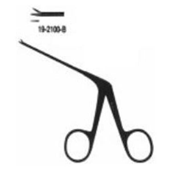 Miltex Forcep Micro Alligator 3-1/4" 0.8mm Wide Serrated Stainless Steel Each - Integra Miltex - 19-2100-B