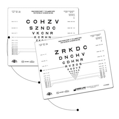Good Card Illiterate Vision Testing 16" Testing Distance 7x9" Eachch - Lite Co - 729000
