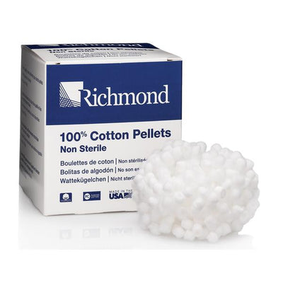 Richmond Dental Company Cotton Pellets Size 3 5/32 in 2500/Bx - 100108